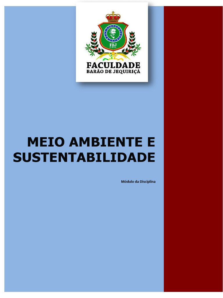 Educação Ambiental e Sustentabilidade | PDF | Sustentabilidade ...