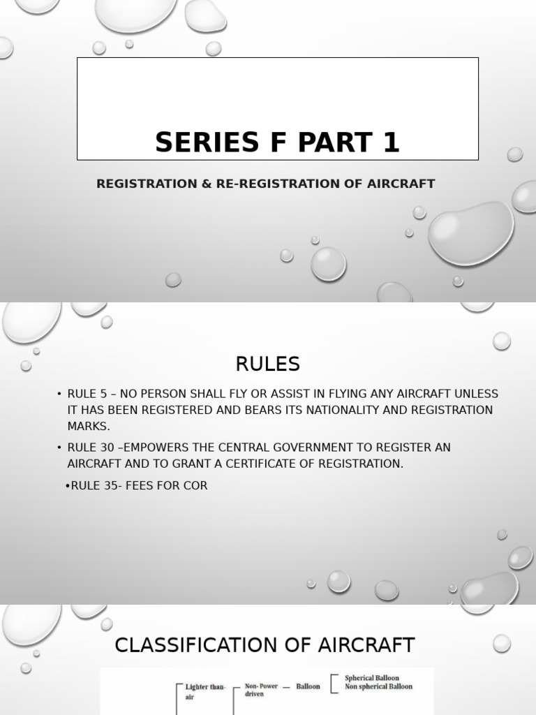 Aircraft Registration Rules Overview | PDF