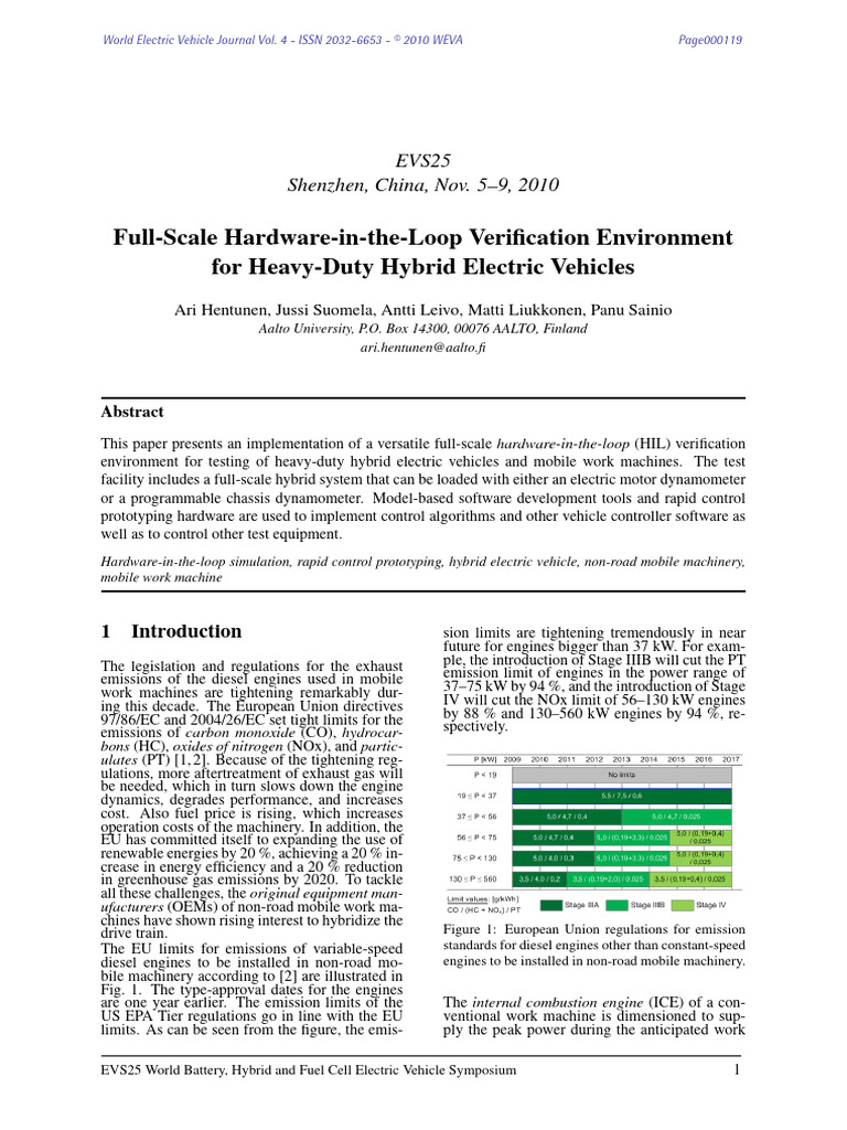 Full Scale Hardware in The Loop Verification Envir | PDF | Power ...