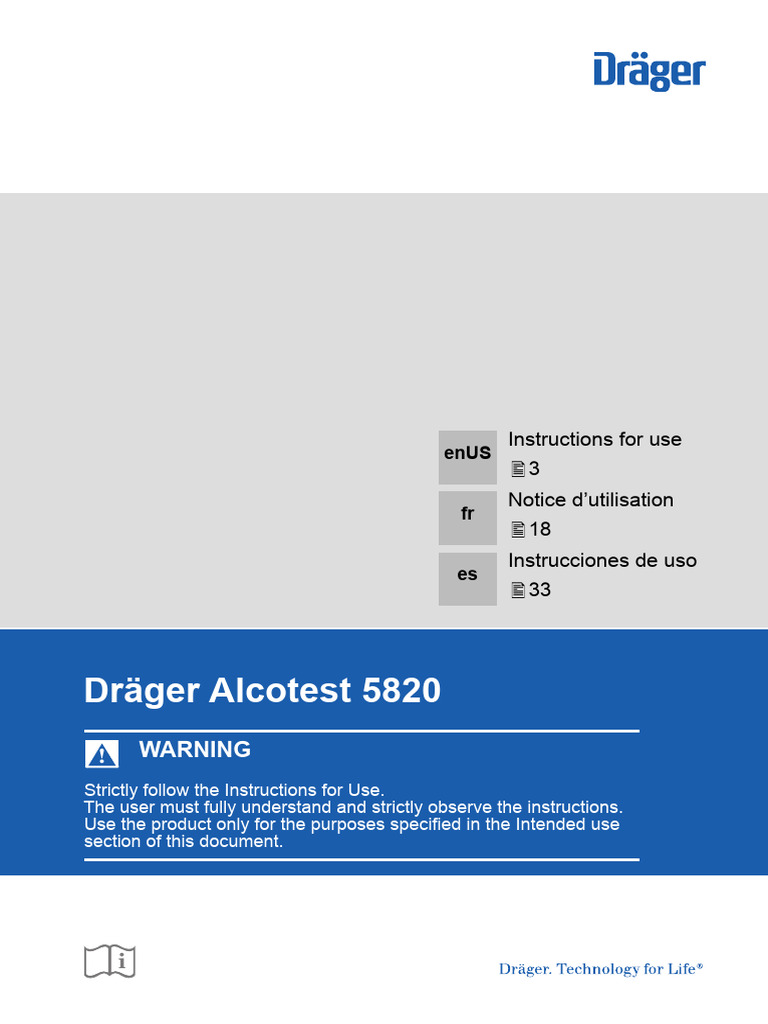 Draeger Alcotest 5820 User Manual | PDF | Electromagnetic Interference ...