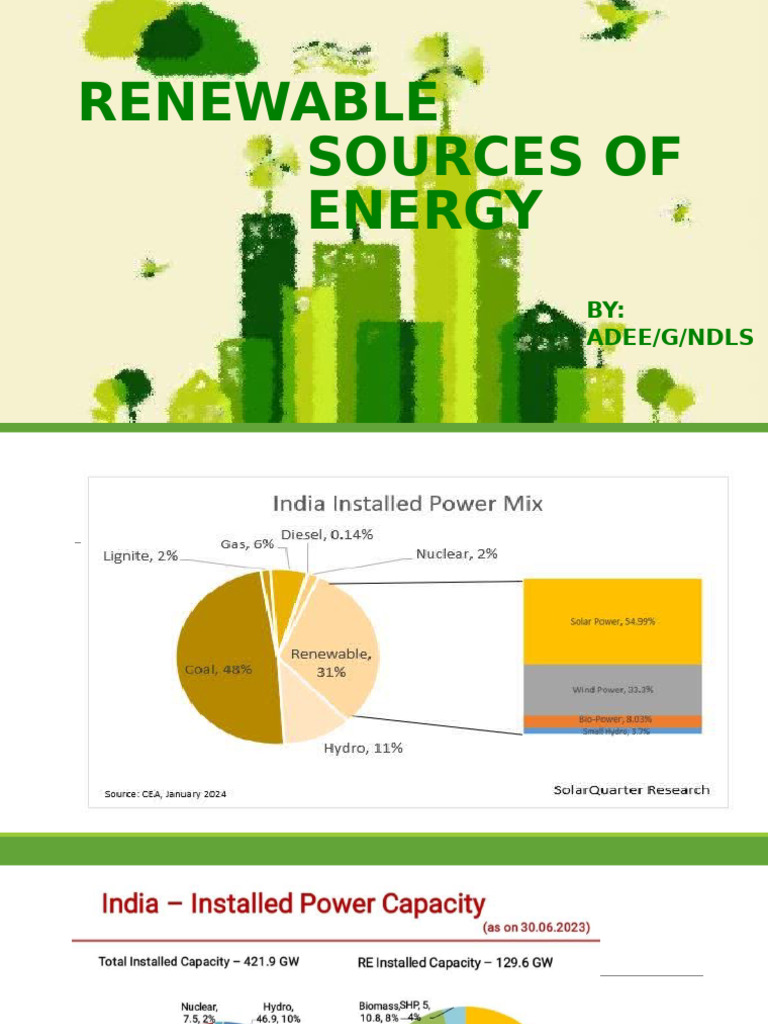 Overview of Renewable Energy Sources | PDF | Renewable Energy | Solar ...