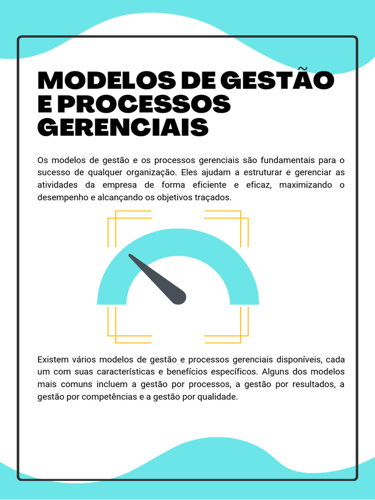 Modelos de Gestão e Processos Gerenciais | PDF