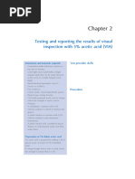 VIA Procedure Checklist for Women | PDF | Medicine | Diseases And Disorders