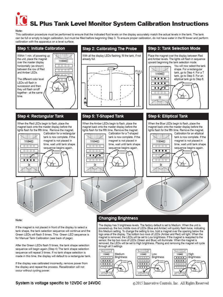 Tank Calibration Instructions | PDF | Light Emitting Diode | Electrical ...