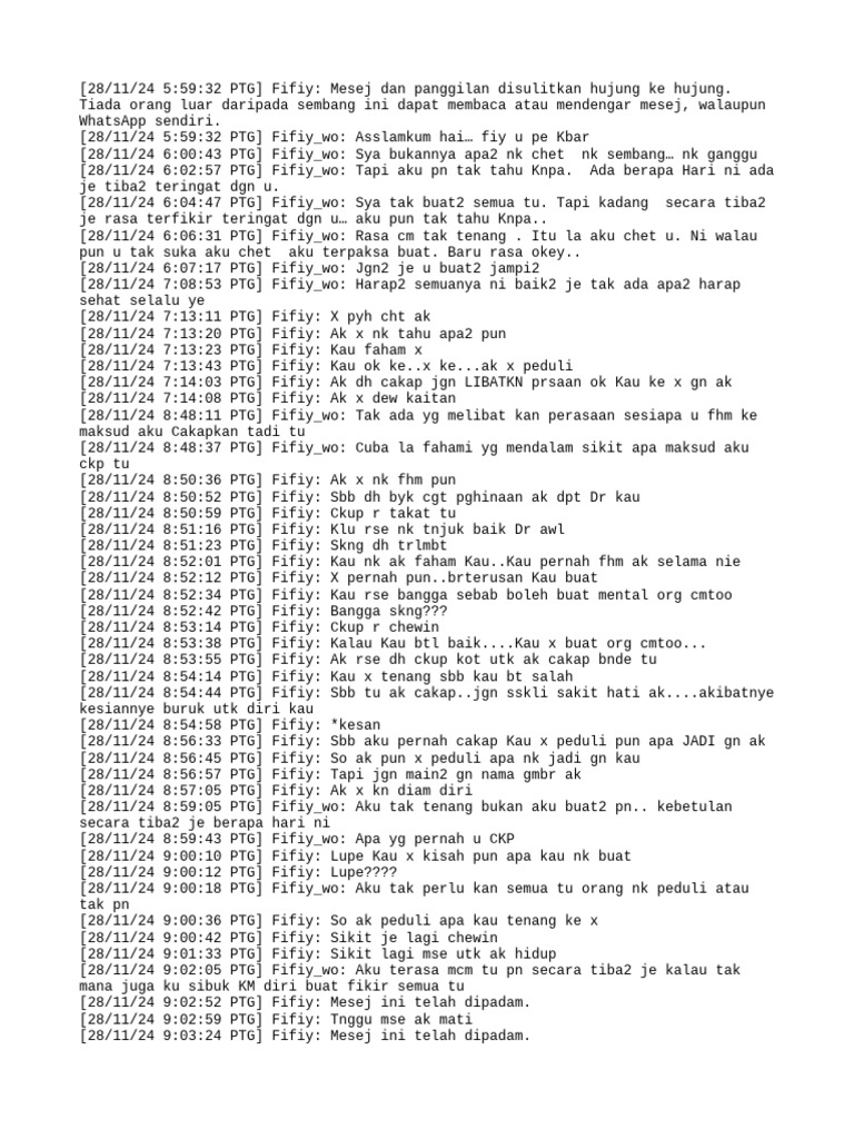 Konflik Emosional dalam Sembang WhatsApp | PDF