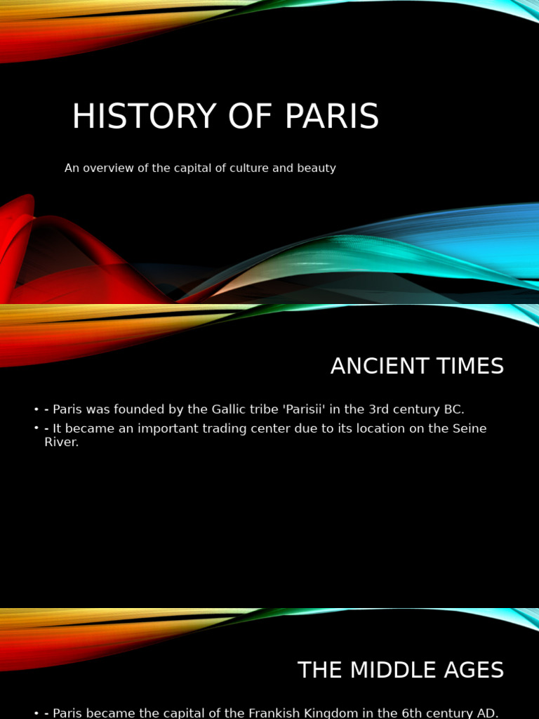 History of Paris From Ancient to Modern PDF