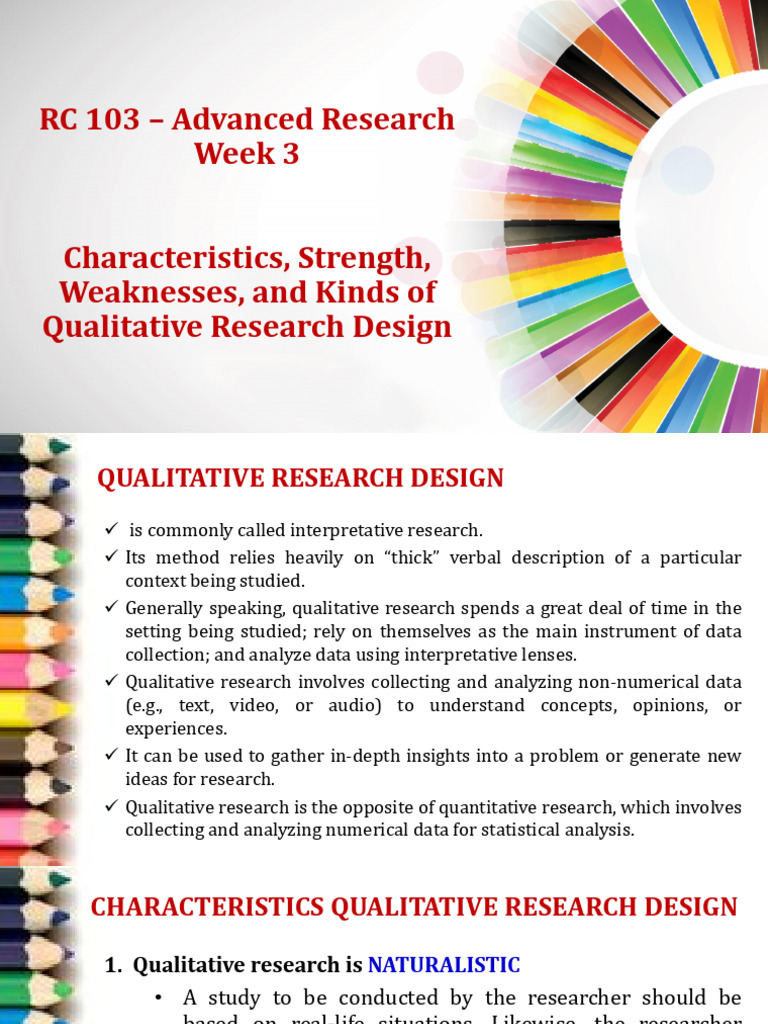 Qualitative Research Design | PDF | Qualitative Research | Data