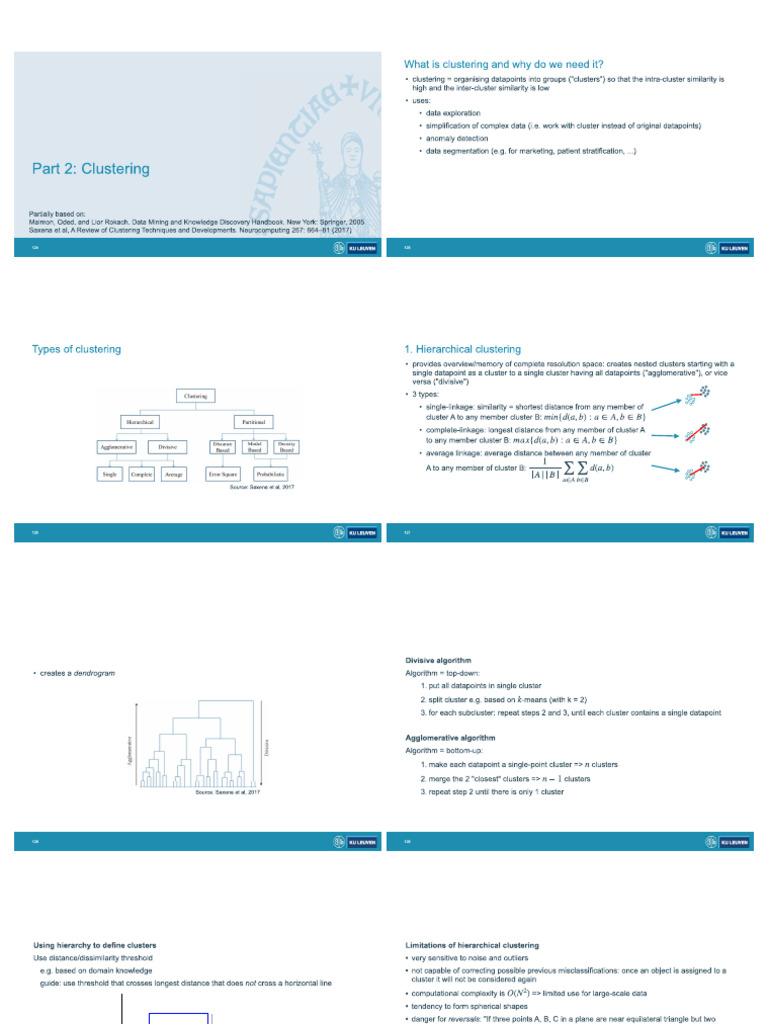Clustering Booklet | PDF