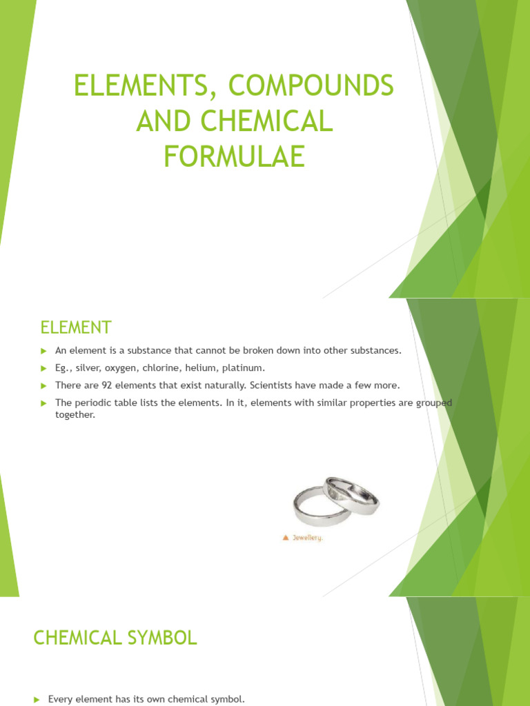 Elements, Compounds, and Atoms Explained | PDF | Chemical Elements ...