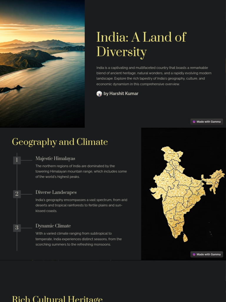 India: A Tapestry of Diversity | PDF | Cuisine | Himalayas