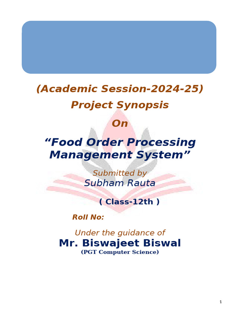Food Order Processing Management System | PDF | Software Testing | System