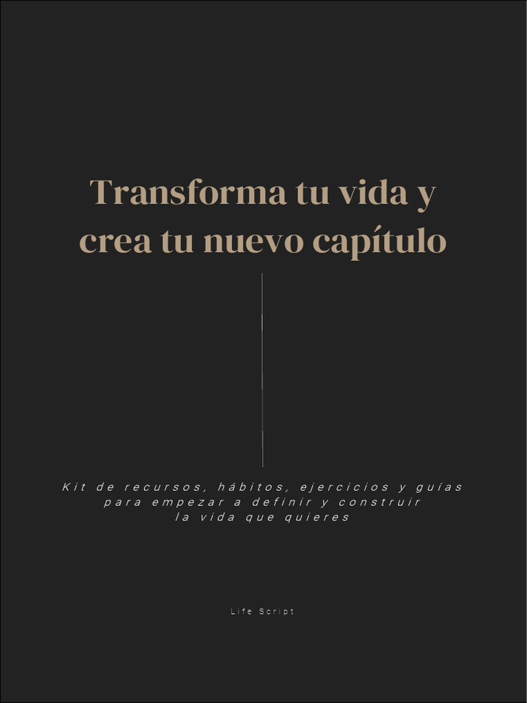 Transforma Tu Vida y Crea Tu Nuevo Capitulo | PDF