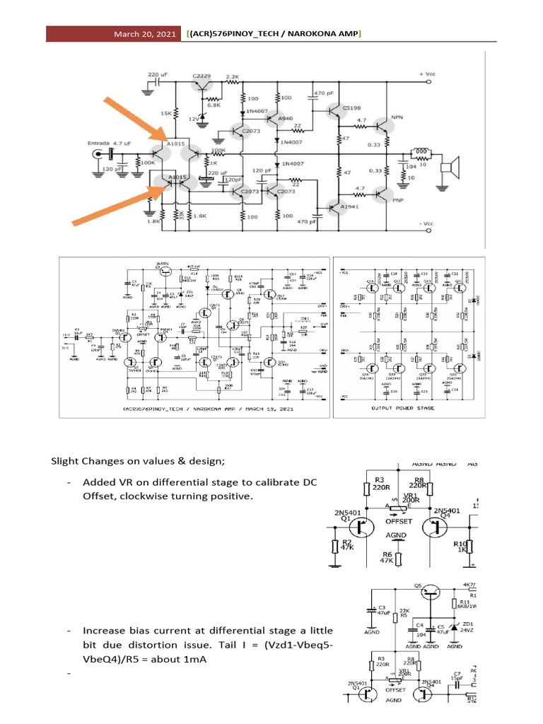 Amp Design Rockola Modified | PDF | Amplifier | Electrical Circuits