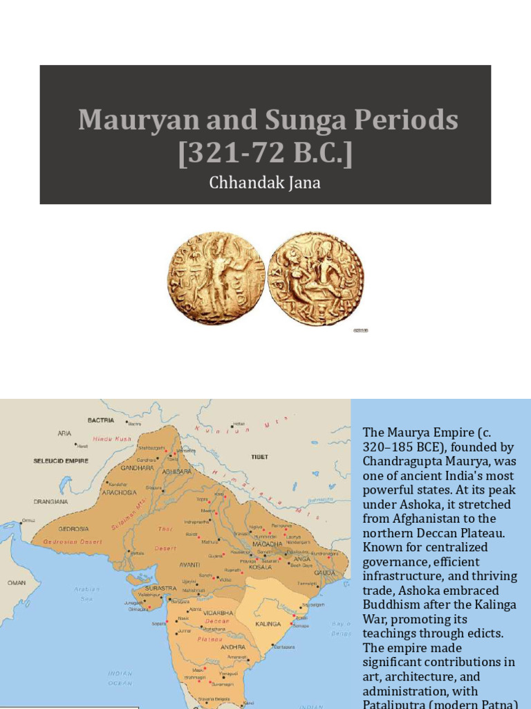 Mauryan and Shunga Empires Overview | PDF | Necklace | Ashoka