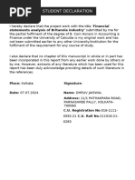 RGUHS Staff Declaration Form 2024-2025 | PDF
