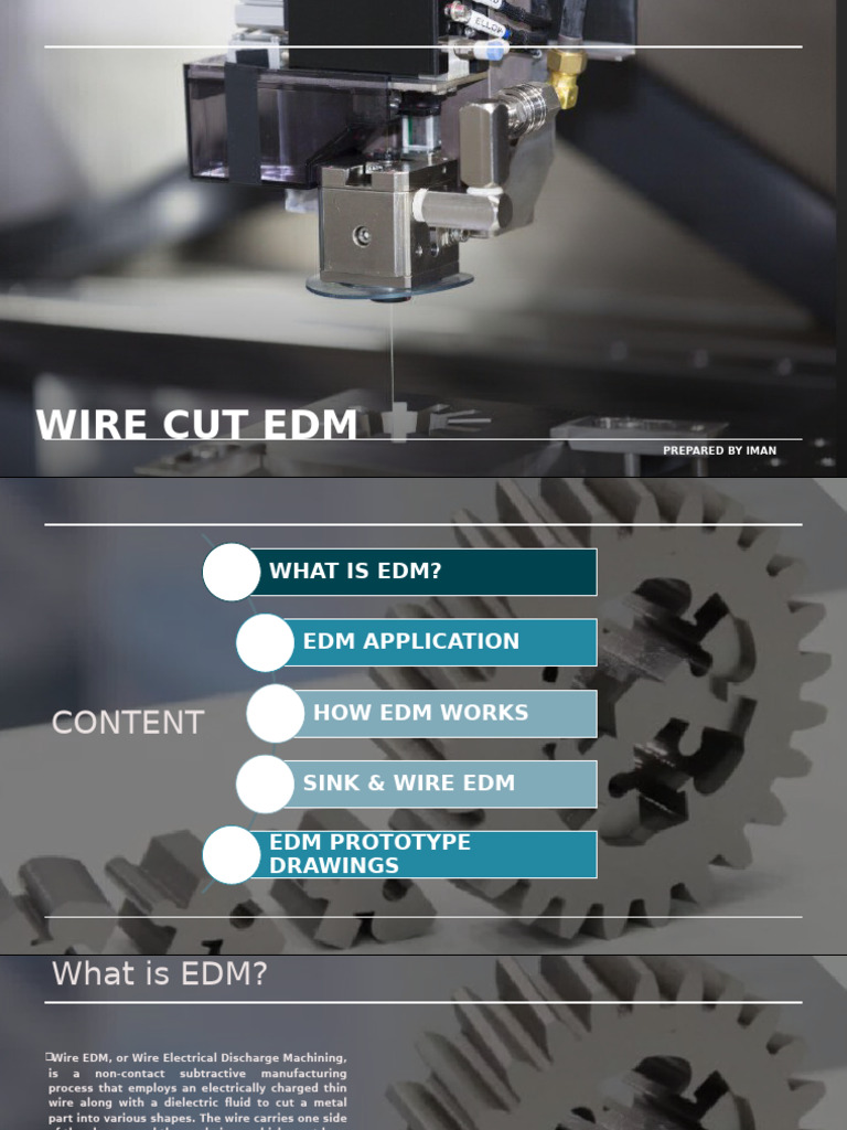 Wire EDM Process Overview | PDF | Machining | Secondary Sector Of The ...