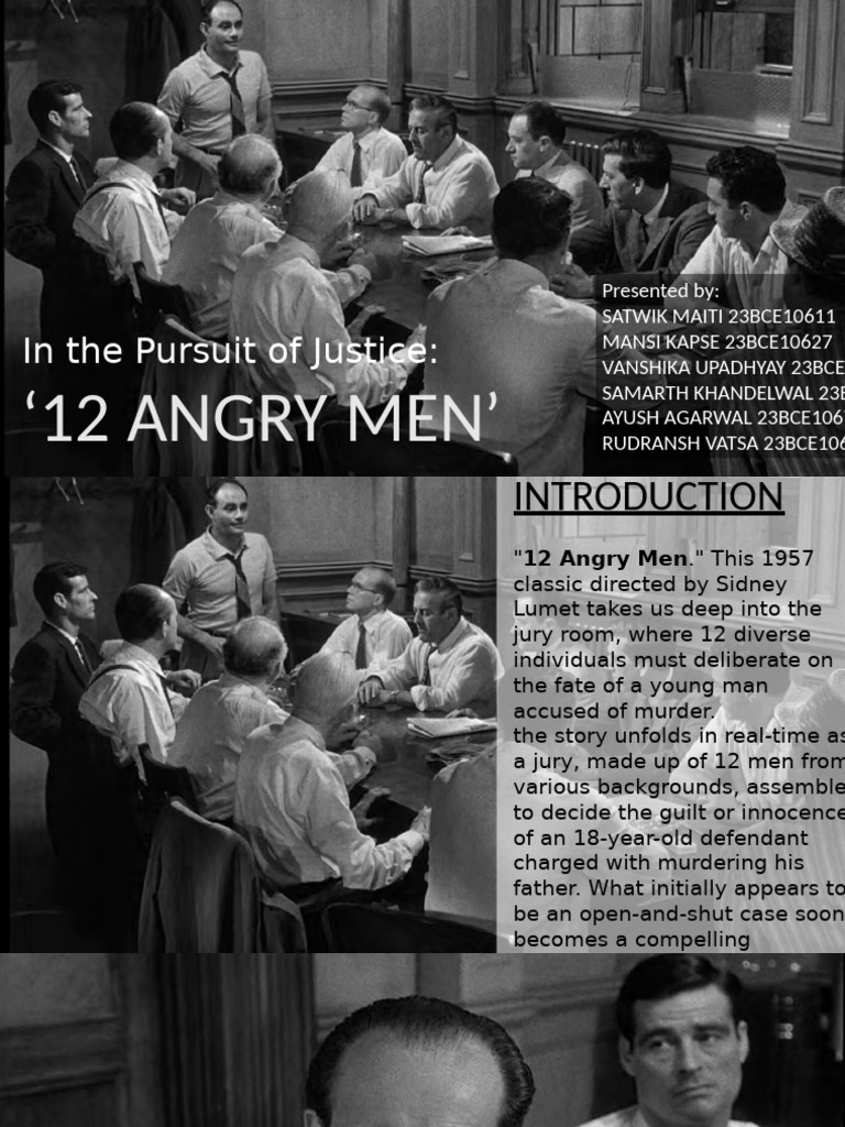 English PPT 12 Angry Men | PDF | Evidence | Justice