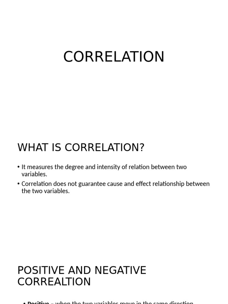 Correlation | PDF | Statistical Theory | Data Analysis