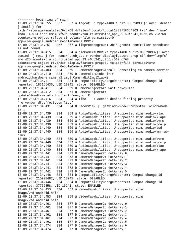 Logcat 1733758654303 | PDF | Software | Computing