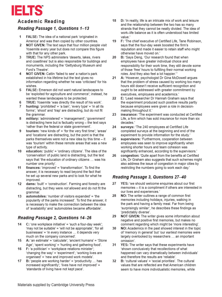 Academic Reading Comprehension Guide | PDF