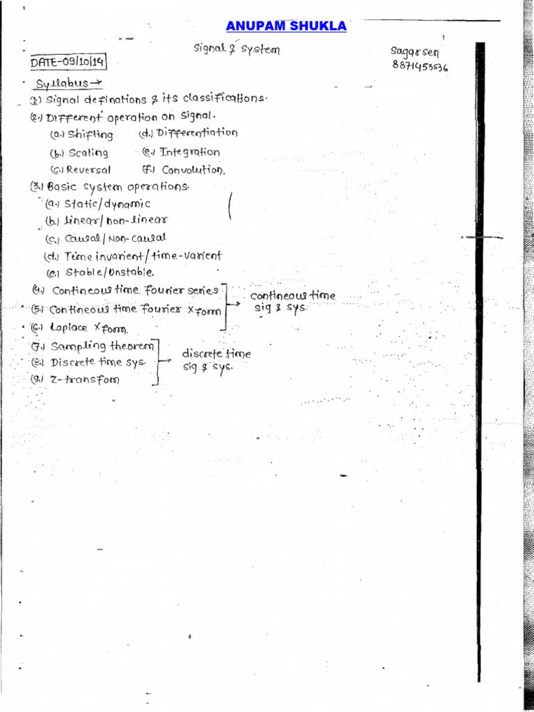 Signals System 158 (1) - 1-50 | PDF