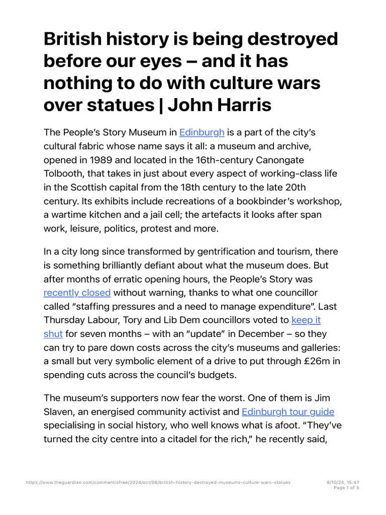 British History Is Being Destroyed Before Our Eyes | PDF