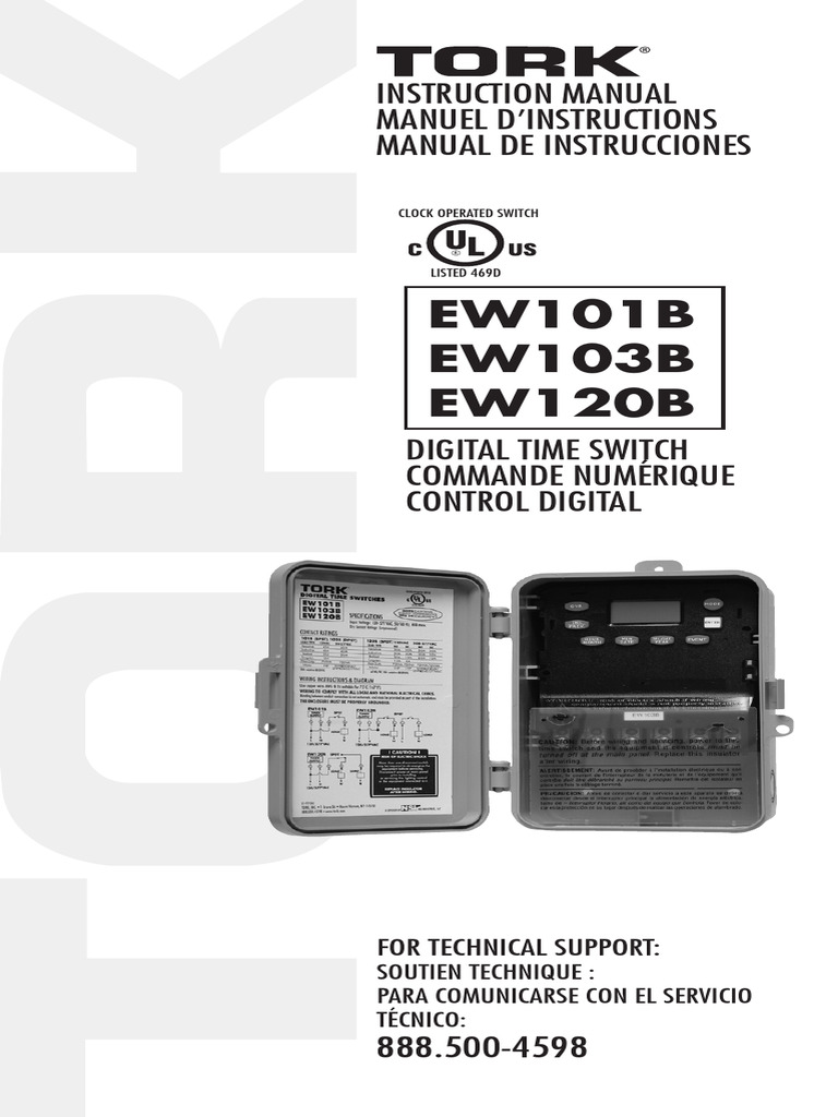 Manuel d'instructions Tork EW101B/EW103B | PDF | Énergie électrique ...