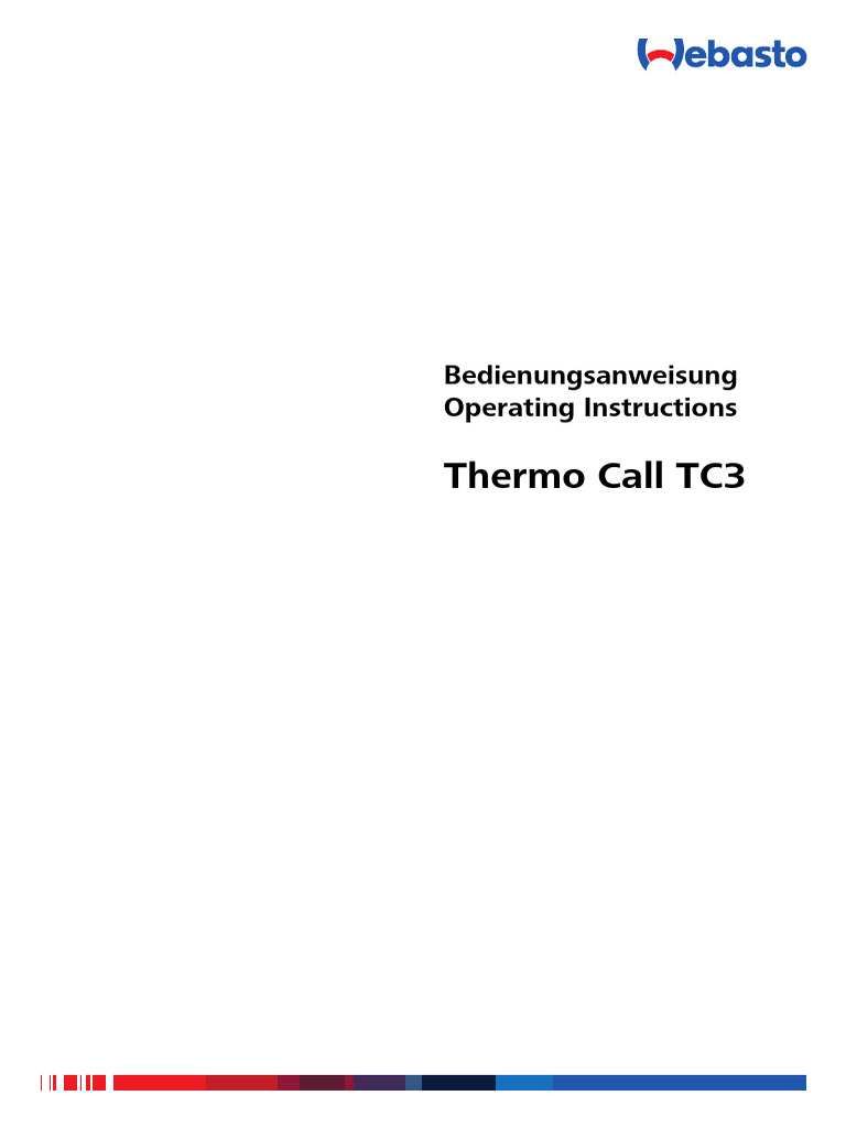 7100352C Operating Instructions Thermo Call TC3 EN Web | PDF ...