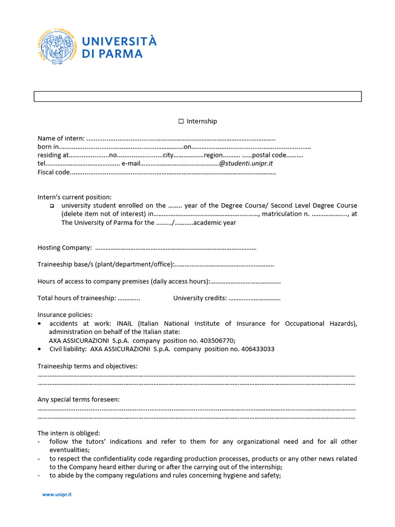 Internship Program Details and Requirements | PDF