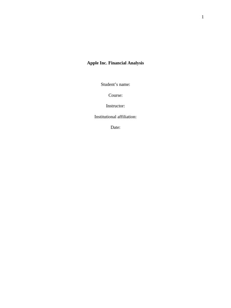 Order 8012591-APA-Apple Firm Financial Analysis Project Segment 3 Part ...
