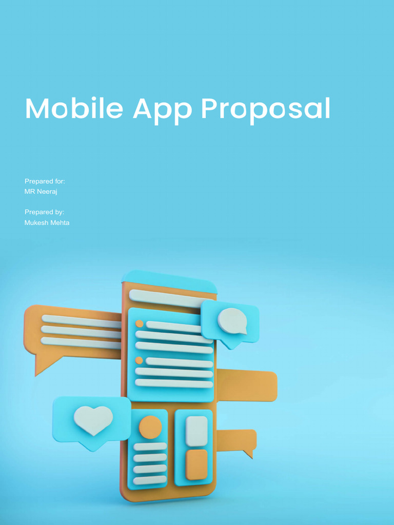 Mobile App Development Proposal | PDF | Mobile App | Information Technology