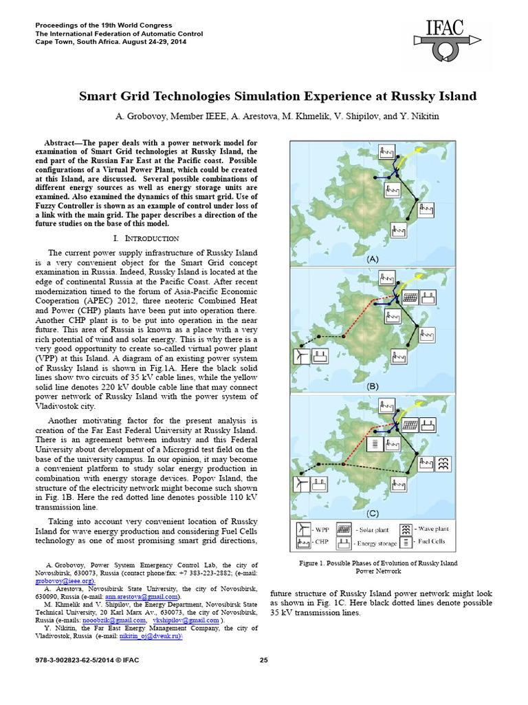 Smart Grid Model for Russky Island | PDF | Electric Power Transmission ...