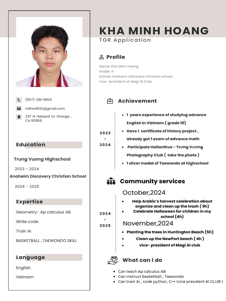 Simple Professional CV Resume | PDF