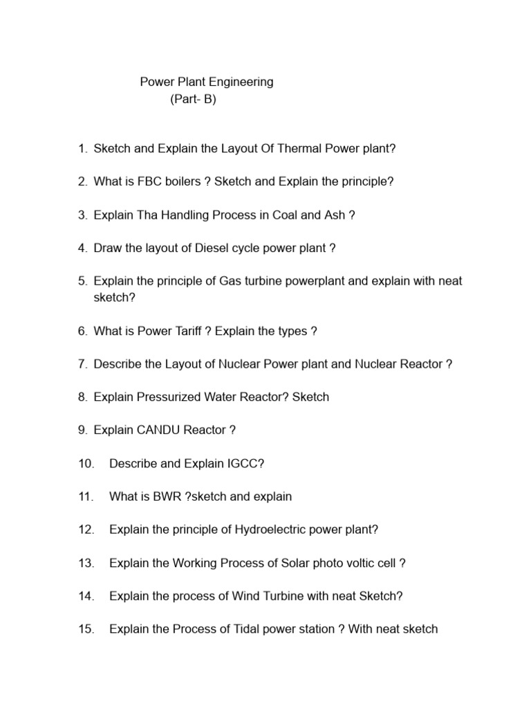 Power Plant Engineering Concepts Explained | PDF