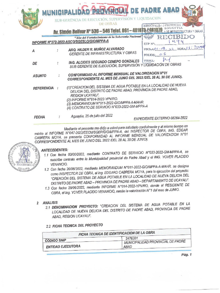 Val1 Conformidad Sgei | PDF