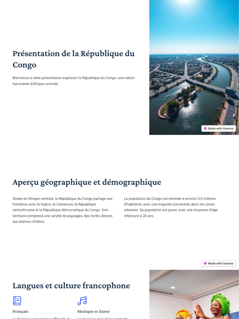 Présentation de la République du Congo | PDF | République démocratique ...