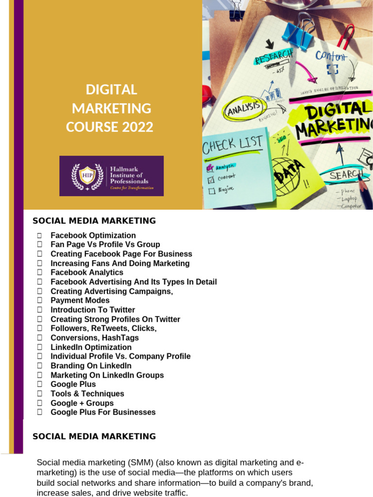 Lessson 11 Digital Marketing | PDF | Social Media Marketing | Facebook