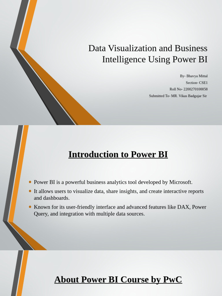 Data Visualization And Business Intelligence Using Power Bi Pdf