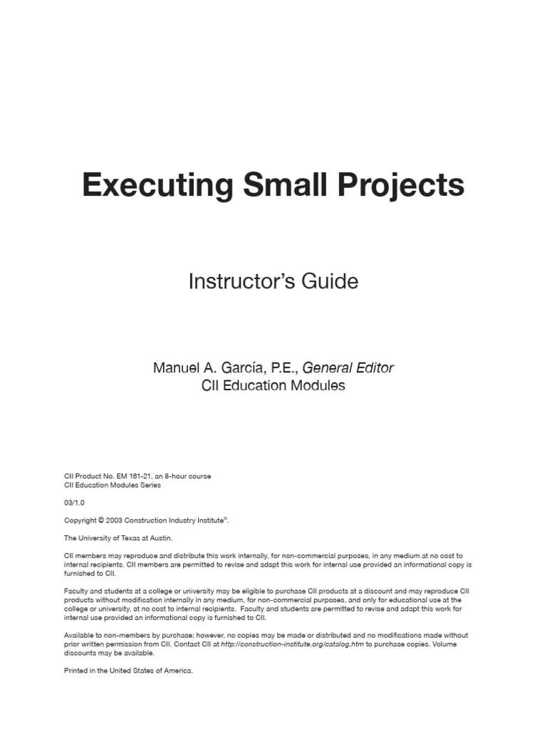 EM161-21 IG | PDF | Project Management | Learning