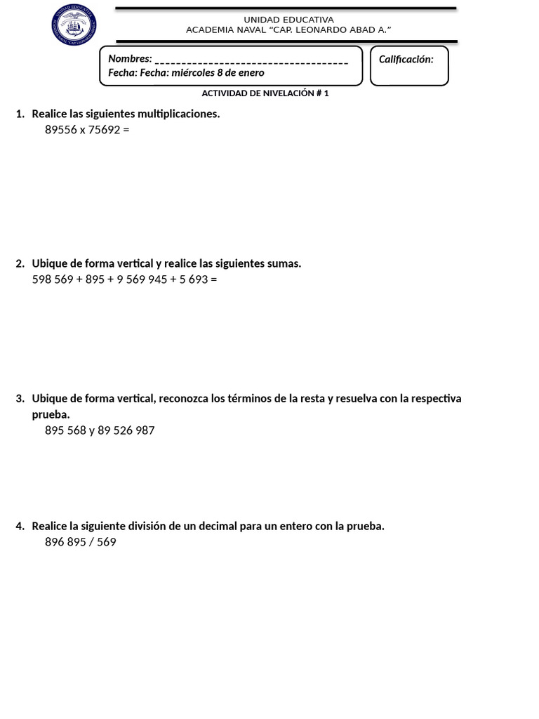 Act Nive # 1 Mate | PDF