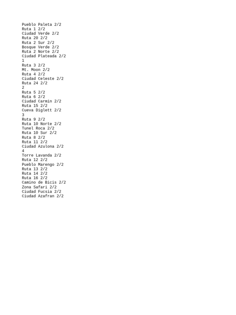 Rutas | PDF