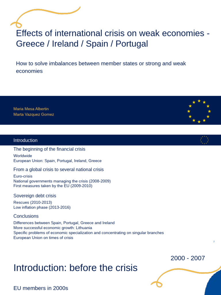 Impact of Crises on Weak EU Economies | PDF | European Debt Crisis ...