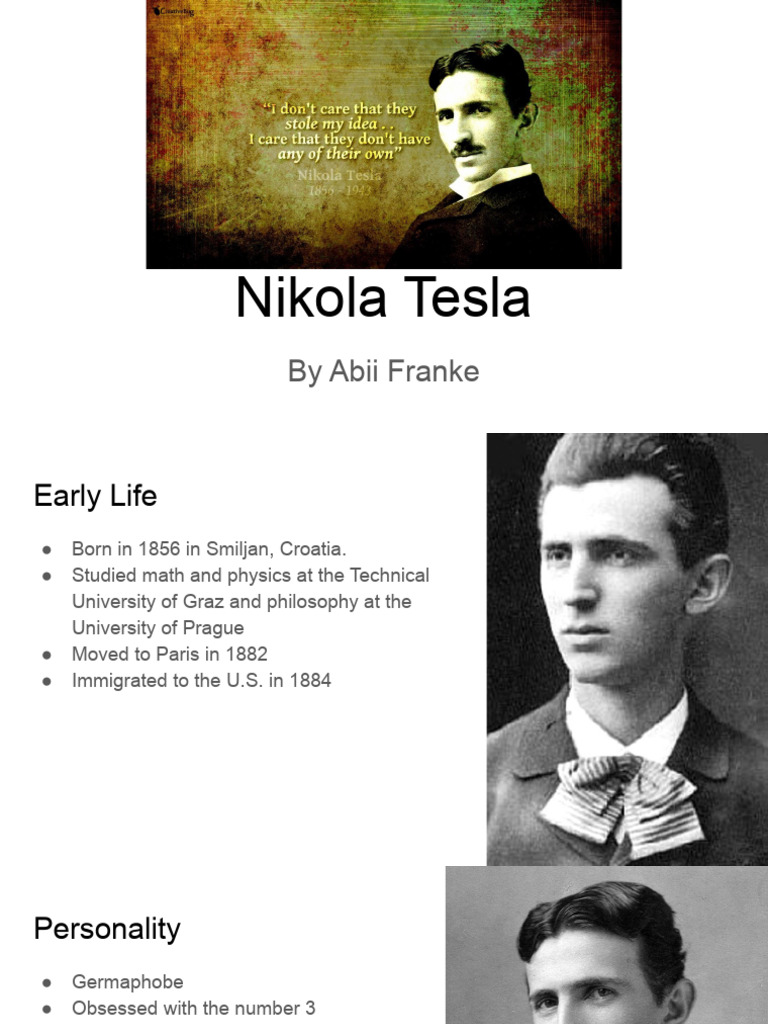 Nikola tesla pdf nikola tesla alternating current