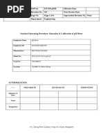 SOP for pH Meter Operation and Calibration | PDF | Ph | Physical Chemistry