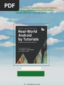 Instant download Real World Android by Tutorials Second Edition Professional App Development With Kotlin Raywenderlich Tutorial Team pdf all chapter