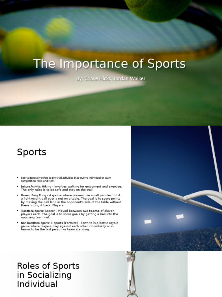 The Importance of Sports! | PDF | Sports | Referee