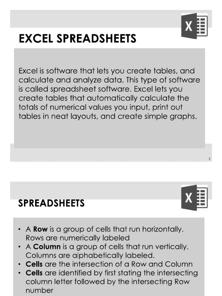 Excel Notes Day 1 | PDF