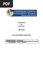 Lusofona Programa de Antropologia 2012