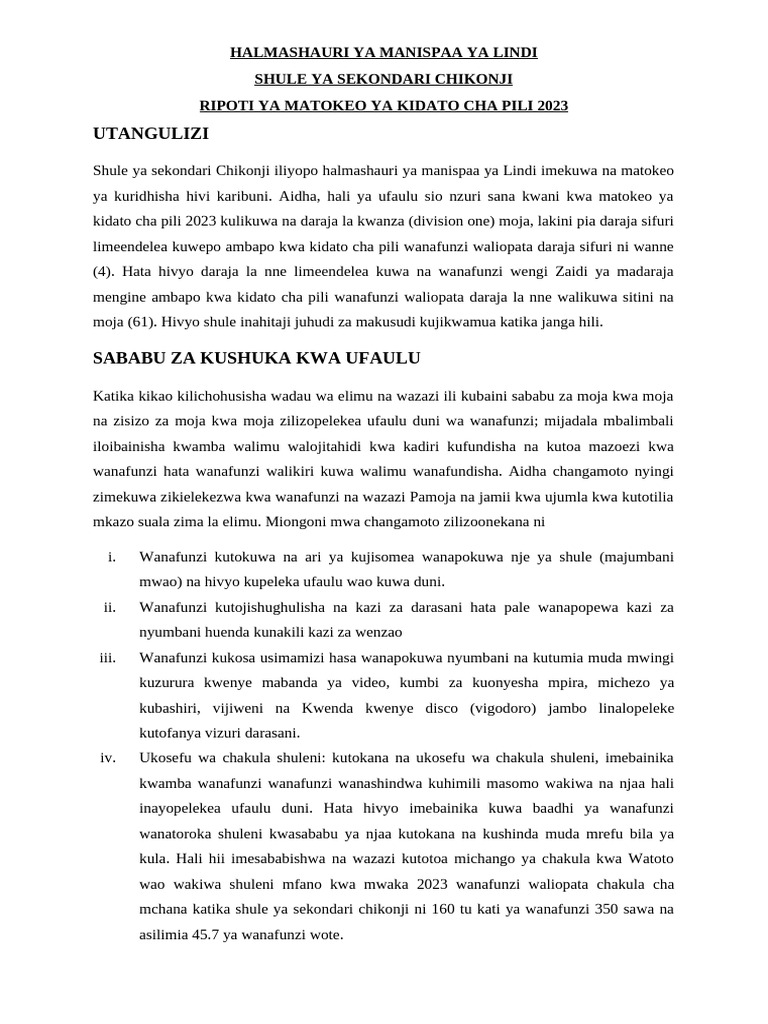 Ripoti 2023 | PDF