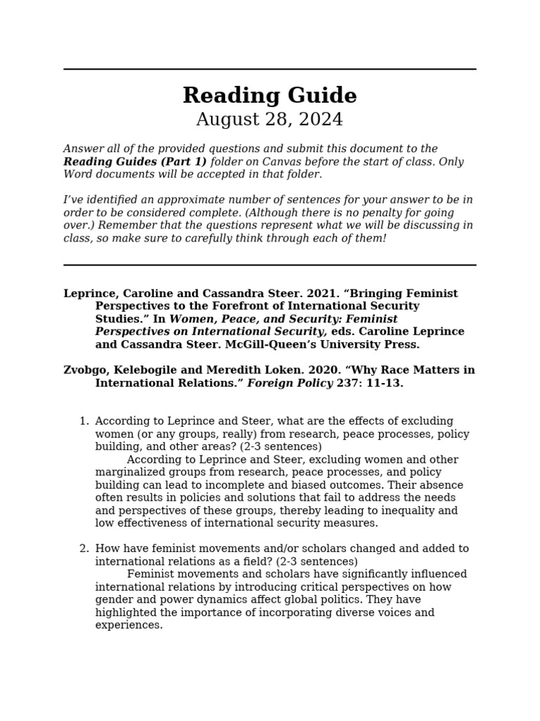 8 28 reading guide pdf feminism gender studies
